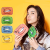 Bolsa de cosm&eacute;ticos de estilo japon&eacute;s creativo con lata de sardina bordada