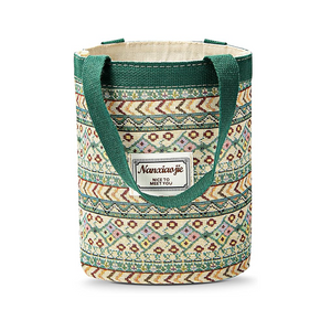 حقيبة الجوت الصغيرة المطرزة بوهو