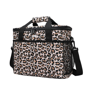 Bolsa t&eacute;rmica grande y suave con aislamiento de leopardo