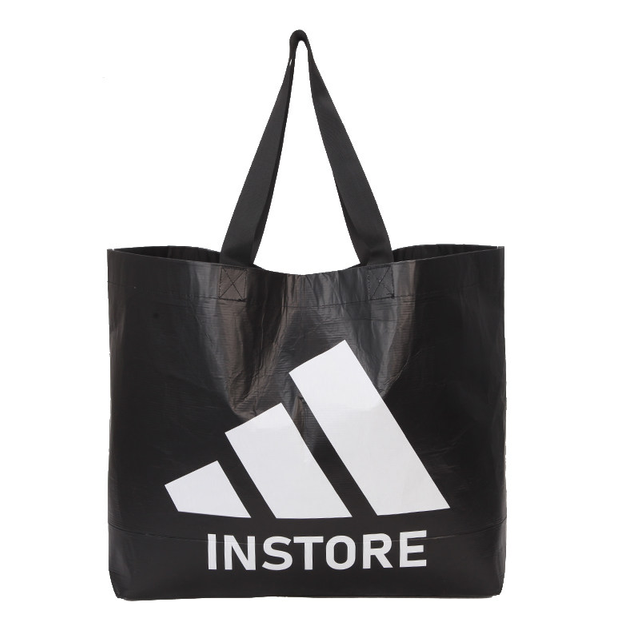 rPET 재사용 가능한 식료품 가방 내구성이 뛰어나고 넓습니다.