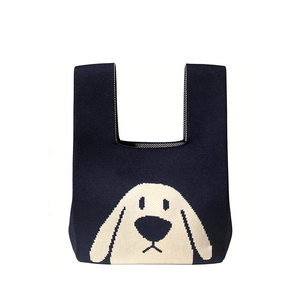 Bolso tote de punto Animal Friends