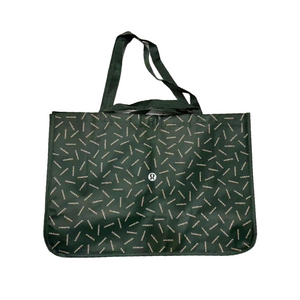Colecci&oacute;n de bolsos tote con logo completo en verde bosque
