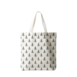 Bolso tote de lona con dise&ntilde;o de &aacute;rbol de Navidad personalizable