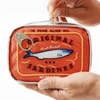 Bolsa de cosm&eacute;ticos de estilo japon&eacute;s creativo con lata de sardina bordada