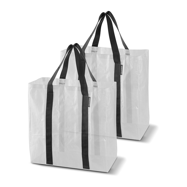 透明窓付きの頑丈な折りたたみ式収納トート